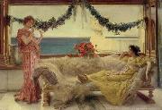 Alma-Tadema, Sir Lawrence Melody on a Mediterranean Terrace France oil painting artist